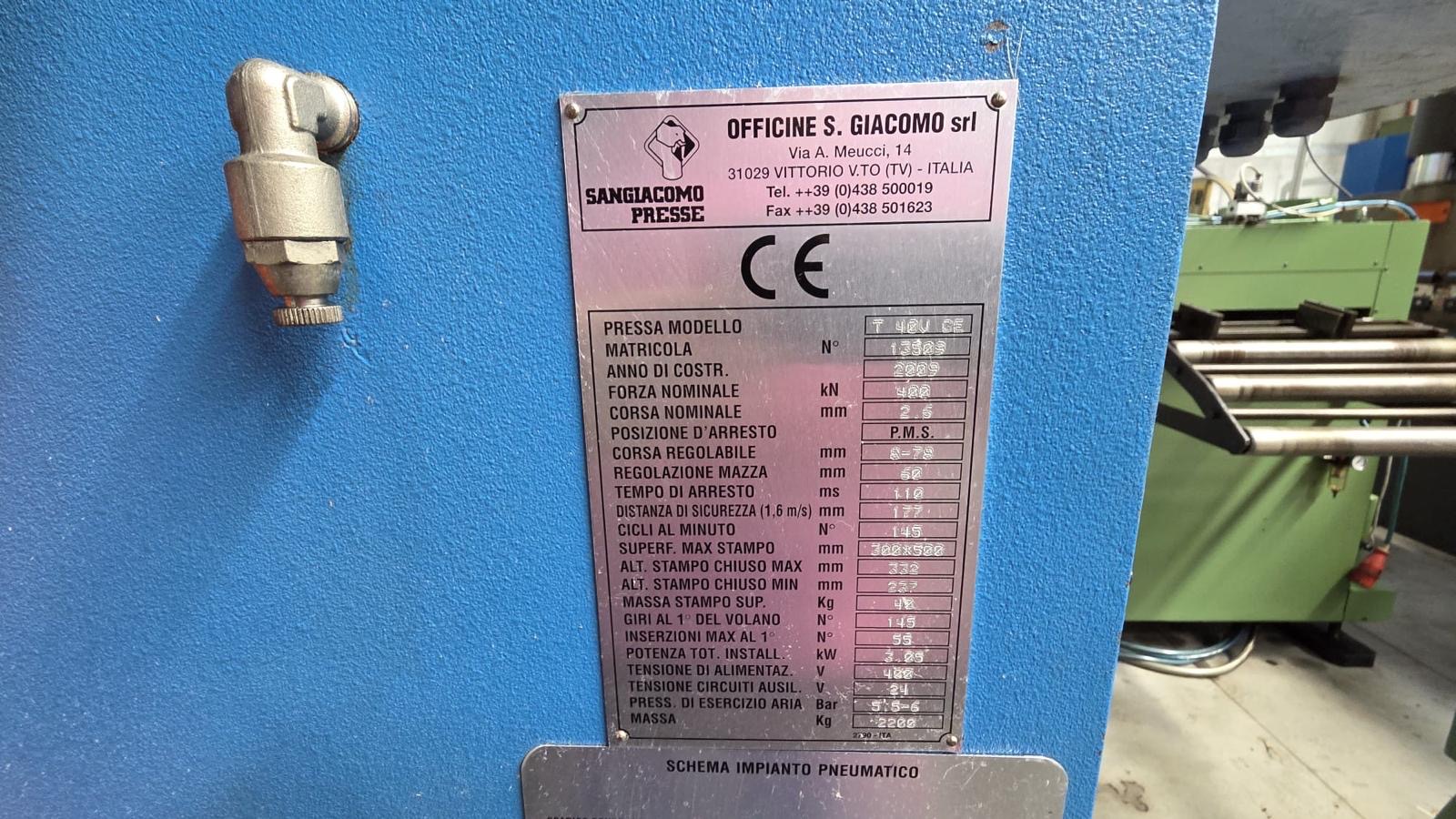 Pressa SANGIACOMO T40V CE 3